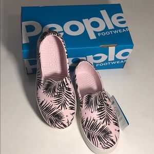 The Slater Pink Palm shoe by People Footwear